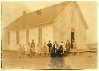 Scott School -41; Miss Smith, Teacher. Opened September 4th-8 months term. 19 present to-day-should be 60. 20 are enrolled and 16 was the average attendance last month. Teacher expects 60 LOC nclc.00619