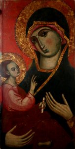 Scuola veneto-bizantina del secolo XIV - Madonna and Child (cat. 884) - Gallerie dell'Accademia