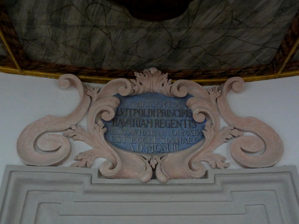 Schönau am Königssee — Ortsteil Königssee, St. Bartholomä, Kapelle; Inschrift