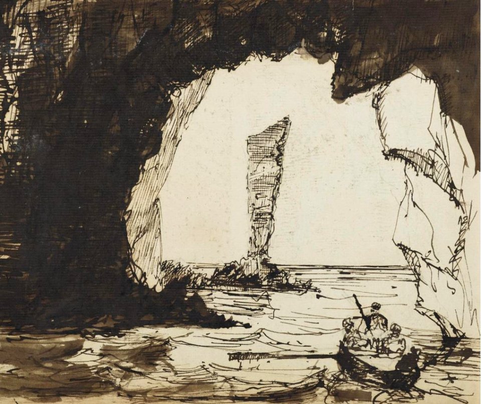 Sea Caves, Slochd Mhaol Doraidh, Islay by John Francis Campbell