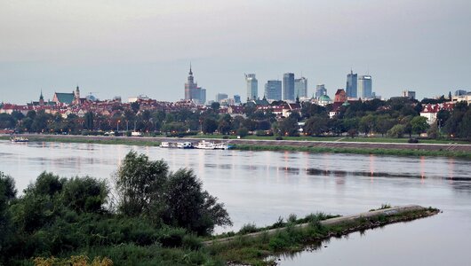 Skyscrapers river panoramic