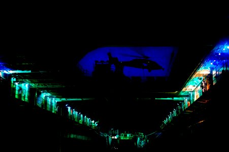 Sea Hawk is seen from well deck of USS Germantown. (9142986237) photo