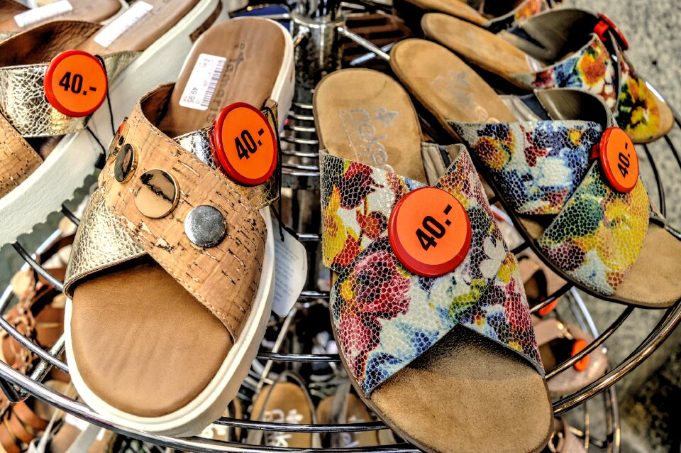 Shop offer slippers
