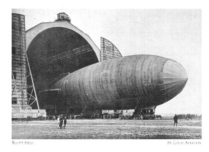 Scott Field - Dirigible Coming Out Of Hangar