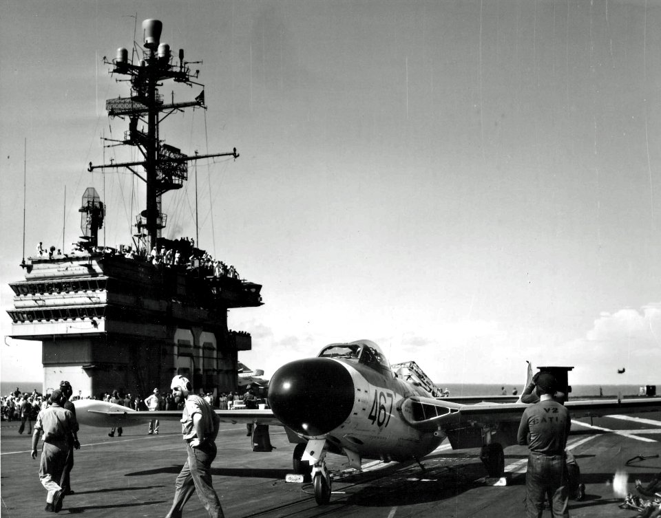Sea Venom on USS Saratoga 1958