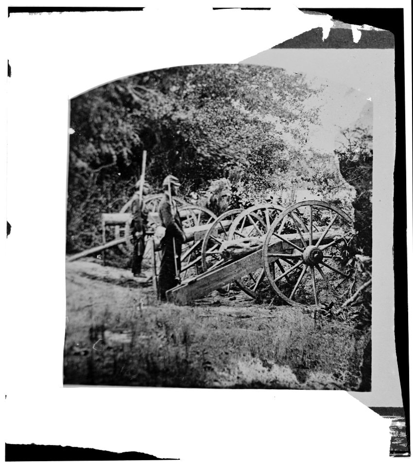 Seabrook Point, Port Royal Island, South Carolina. Mock battery erected by the 79th New York Volunteers on Coosaw River LOC cwpb.00752