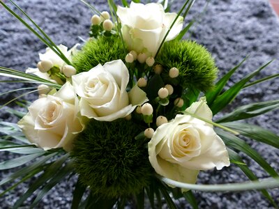 Bouquet grün weiß elegance