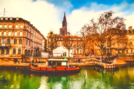 Urban river reflections
