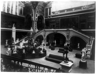Sculpture exhibited in the central vestibule, Palace of Fine Arts, Paris Exposition, 1889 LCCN89713990