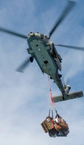 Seahawk distributes supplies to Carl Vinson Carrier Strike Group 140924-N-TP834-511