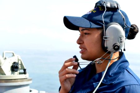 Seaman Christina Casillas, USS Fitzgerald (DDG-62), 2014