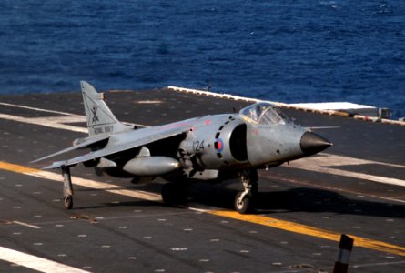 SeaHarrier 800 Sqn on USS Eisenhower (CVN-69) 1984