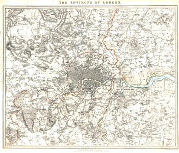 SDUK MAP Environment of London 1832