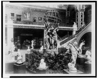 Sculpture exhibited in the central vestibule, Palace of Fine Arts, Paris Exposition, 1889 LCCN93516710