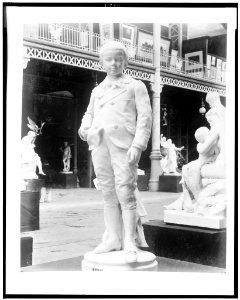 Sculpture of young boy, exhibited in Palace of Fine Arts, Paris Exposition, 1889 LCCN93516727