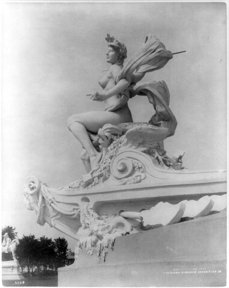 Sculptured figure of woman LCCN2006688462