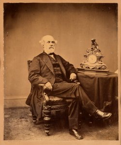 Seated portrait of Robert E. Lee by Mathew Brady