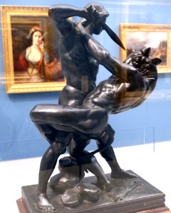 SculpturesMuséeFabre31c Barye Thésée & Minotaure