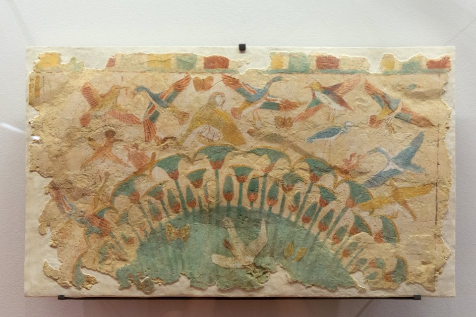 Scène dans les marais du Nil - Louvre - E 13101