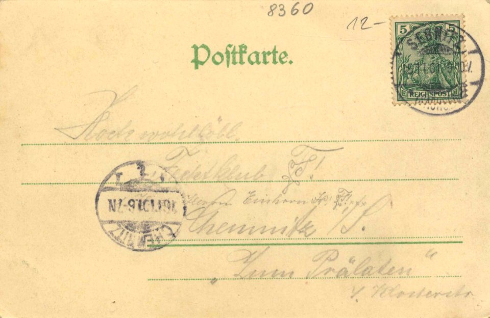 Sebnitz, Sachsen - Finkenbaude (back) (Zeno Ansichtskarten)