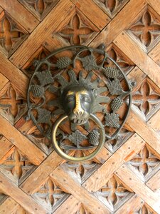 Door knocker entrance malbork