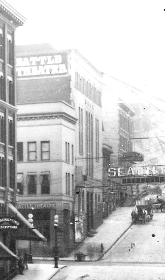Seattle Theatre, northeast corner of 3rd Ave and Cherry St, Seattle, 1910