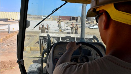 Seabees construct storage facility 131031-N-UH337-001
