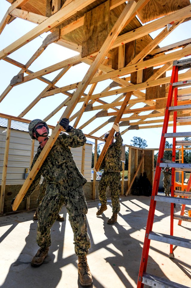 Seabees practice deconstruction techniques. (8515019973)