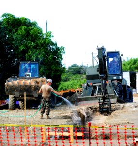 Seabees setting the foundation 111122-N-RF645-055