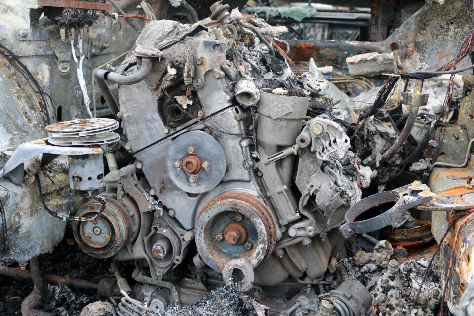 Rust junkyard machines