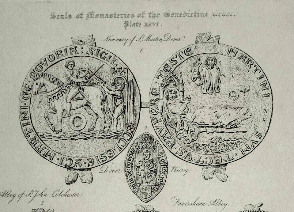 Seals of St Martins Priory and Nunnery Dover