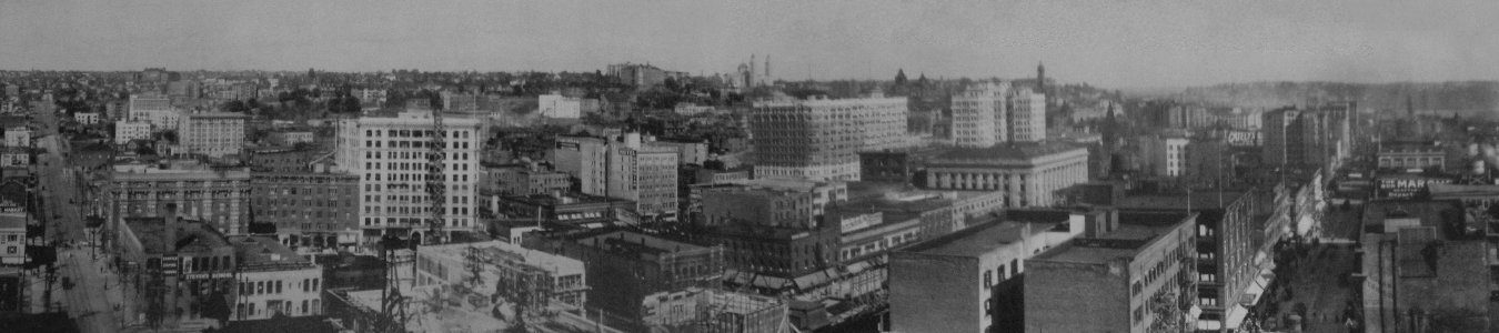Seattle skyline 1910 panorama