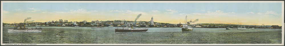 Seattle waterfront from Elliott Bay, circa 1920 (MOHAI 13131)