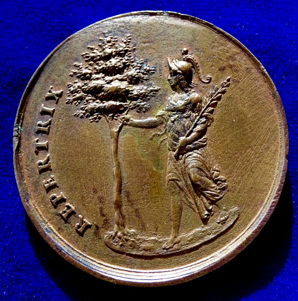 Sebastian Dadler Original Medal N.D. (1648), Christina of Sweden, Peace of Westphalia. Reverse