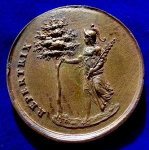 Sebastian Dadler Original Medal N.D. (1648), Christina of Sweden, Peace of Westphalia. Reverse