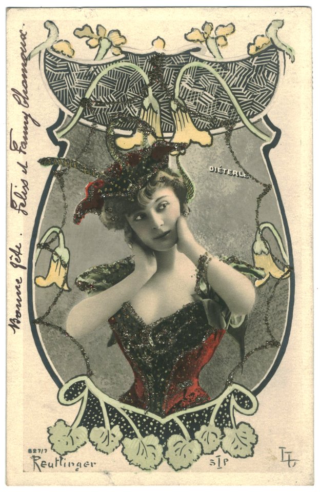 Amélie Diéterle (1871-1941) carte postale (A20)