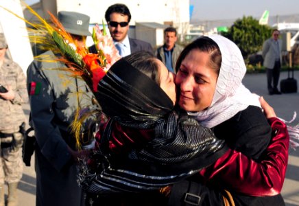An Afghan Woman of Courage returns home (4446654531) photo