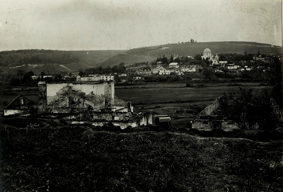 An der Zlota Lipa.Blick von der russischen Stellung bei Zastawcze auf die eigene bei Zawalow. (BildID 15432651)