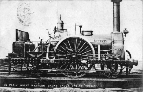 An early Great Western broad gauge engine Vulcan photo