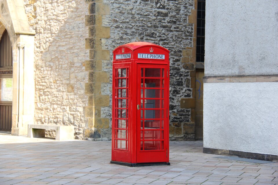 Old phone booth english
