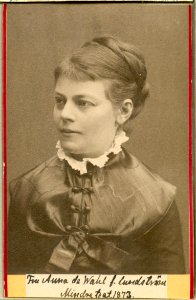Anna de Wahl, porträtt - SMV - H2 138