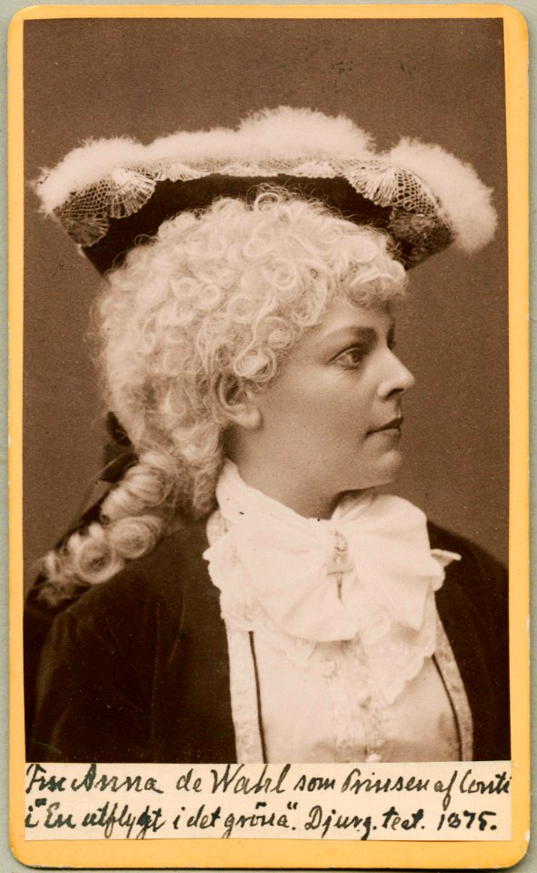 Anna de Wahl, rollporträtt - SMV - H2 143