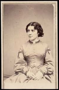 Anna Elizabeth Dickinson, orator, abolitionist, advocate for women's rights, and the first woman to speak before Congress) - From photographic negative in Brady's National Portrait Gallery LCCN2017660629 photo