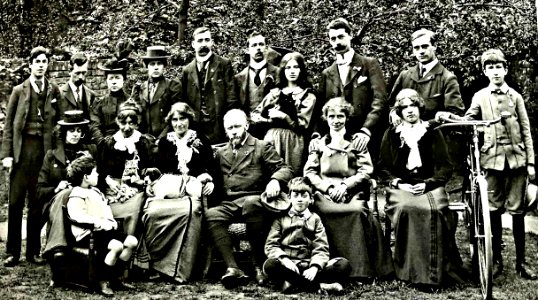Christopher Whall garden party 1900