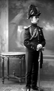 Christopher Fougner in uniform for Generalstaben, 1909 - facing right