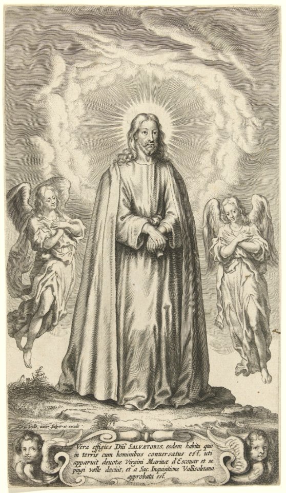 Christus met twee engelen, RP-P-1963-240