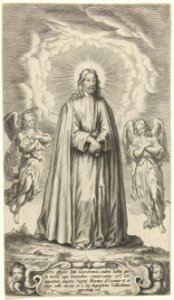 Christus met twee engelen, RP-P-1963-240