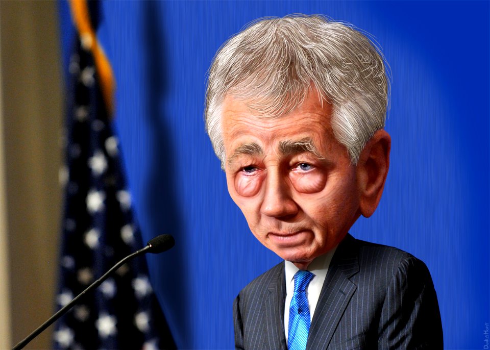 Chuck Hagel - Caricature (8318805284)
