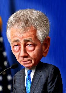 Chuck Hagel - Caricature (8317746517)