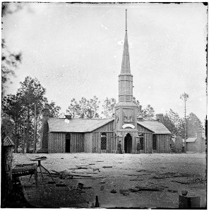 Church built by 50th New York Engineers at Poplar Grove